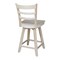 International Concepts Emily Counter Height Stool, 24" Seat Height, with Swivel, Unfinished S-6172SW - alternate 2